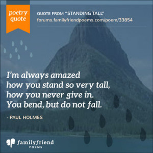Standing Tall - Motivational Quotes