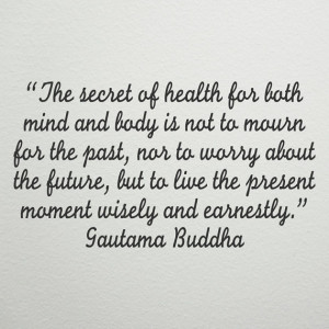 Vinyl Wall Decal - Buddha quote - The Mind Secret of Health
