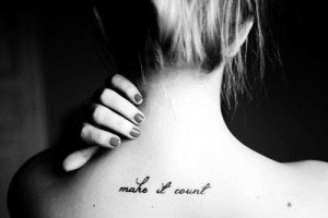 Sexy Short Life Quote Tattoos for Girls - Best Back Short Life Quote ...