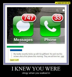 Clingy girlfriend…