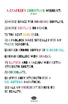 ... www.sizzix.com/home #crafting #Christmas #sizzix #quote #crafthumor