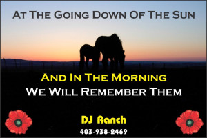 DJ Ranch – Remembrance Day Tribute