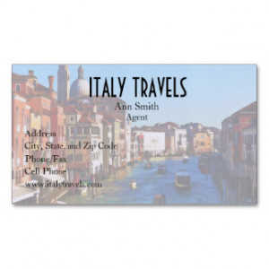 Venice Canal with Love Quote Double-Sided Standard Business Cards ...
