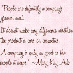 Mary Kay Ash, words of wisdom More