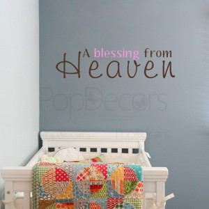 blessing from Heaven-words and letters decals