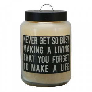 NEW Never Get So Busy - Inspirational Quote Jared Candle www ...