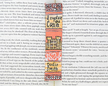 Hand Painted Bookmark // I Capture the Castle by Dodie Smith // Book ...