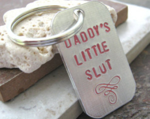... dog tag, silver split ring, customize this with your own quote
