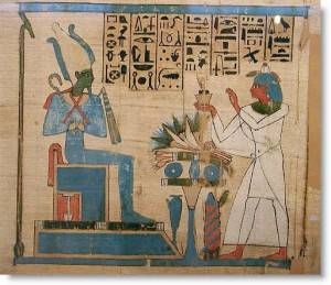 Egyptian Book of the Dead [Throne of the Firmament (red and blue) and ...