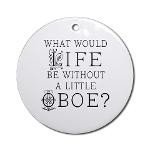 Oboe Life Quote Ornament (Round)