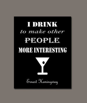 Bar Humor - Quotes about drinking - 10 x 8 Digital Download four files ...