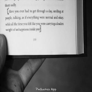 Pin Quotes #BlackandWhite #book #text #sad #depression #quote # ...