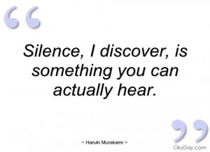 silence haruki murakami