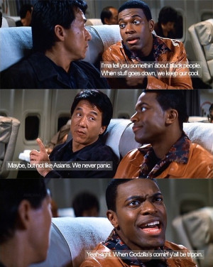 chris tucker, funny, jackie chan, movie, quote, rush hour, typography