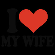 love my wife i love my wife love heart couple marriage wedding stag ...