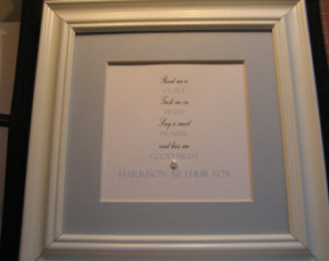 Personalized Framed Quote for Baby Boy - 9x9 - 