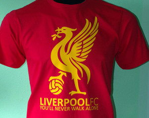 Liverpool FC Premier League Footbal l Soccer T Shirt - You'll Never ...