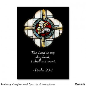 Christian Business Cards Psalm 23 Inspirational Quotes Wallet Image