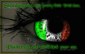 Irish women, love the color of the eye.