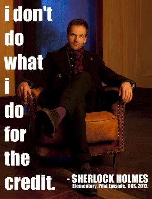 | Who Said It: Sherlock Holmes (Jonny Lee Miller) | Show: Elementary ...