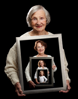 Four Generations in one photo. Frames within frames.