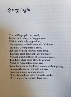 John Ashbery , from “Capitol O,” Where Shall I Wander (Ecco, 2005)