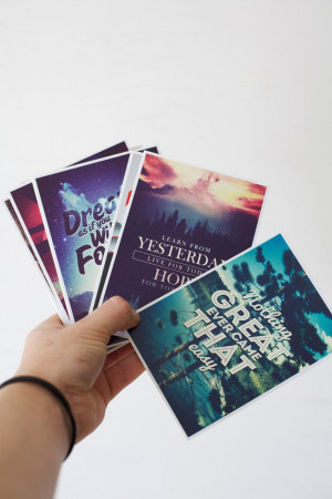 Quote Postcards - Set of 15 Limited Edition