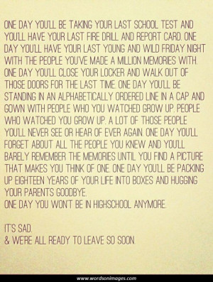 High school senior quotes