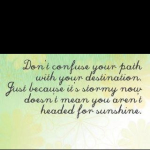 don't confuse your path. . .