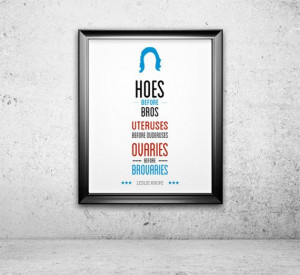 Leslie Knope Quote Print, Parks and Recreation, Typography Print, TV ...