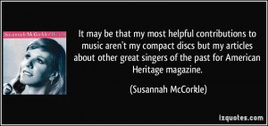 More Susannah McCorkle Quotes