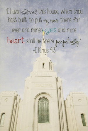 LDS Temple Quotes