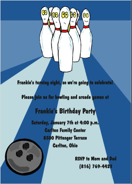 Back to Bowling Invitations