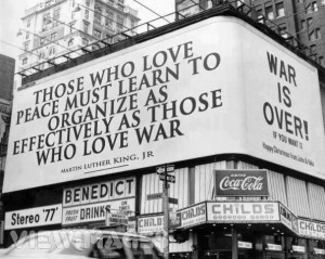 Those who love peace must learn to organize as effectively as those ...