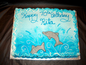 Dolphin Birthday Cake