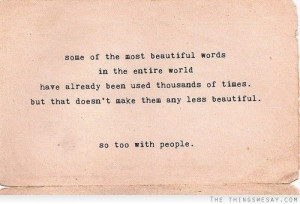 Beautiful words