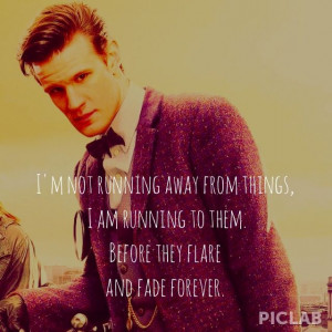 Matt Smith Doctor Who 11th | I'm not running away from things, I am ...