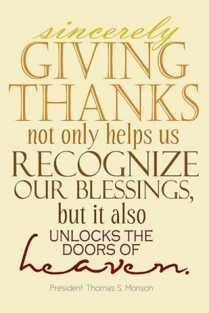 Give Thanks President Monson {Free Printable}