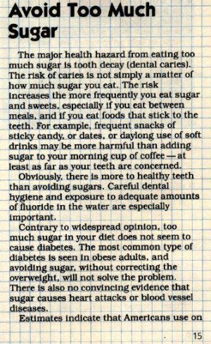 Favorite Quotes from the 1980 USDA Dietary Guidelines