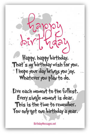 birthday poems for someone special