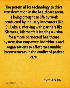 The potential for technology to drive transformation in the healthcare ...