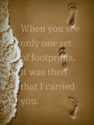 Footprints in the sand... im getting this tattoo with this exact ...