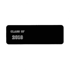 Class of 2018 - Customized Graduation Template Labels