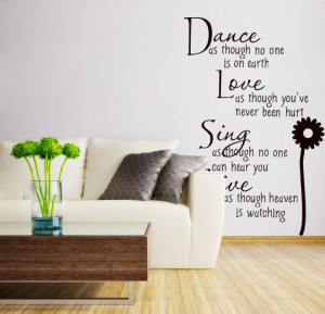 Wall Quotes Vinyl Wall DecalsHome Decor / Removable Wall Decor Sticker ...