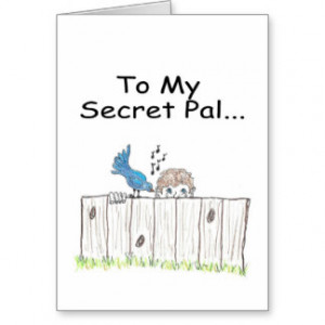 Secret Pal Cards, Secret Pal Card Templates, Postage, Invitations ...