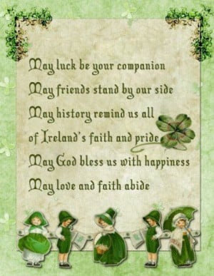 Irish Quote May luck be you companion... Irish jewelry at http://www ...