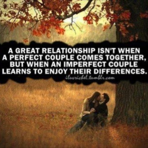 What a great relationship is...