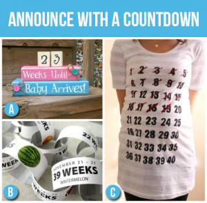 blocks a countdown paper chain or a countdown maternity shirt