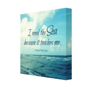 Famous Sea Quotes Canvas Prints