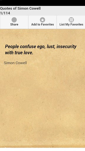 View bigger - Quotes of Simon Cowell for Android screenshot